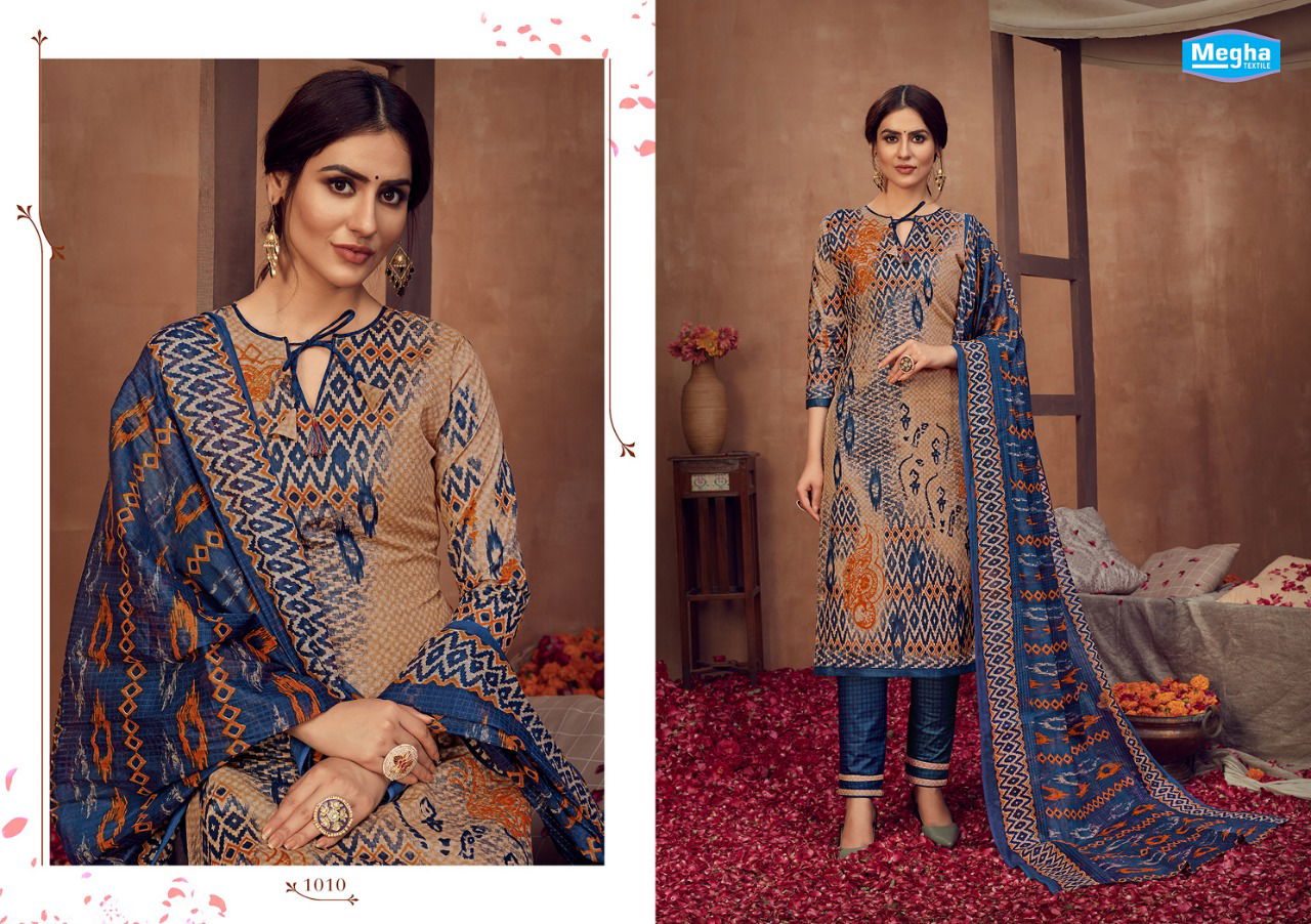 Megha Malai Cotton 2 Regular Wear Cotton Printed Designer Dress Material Collection